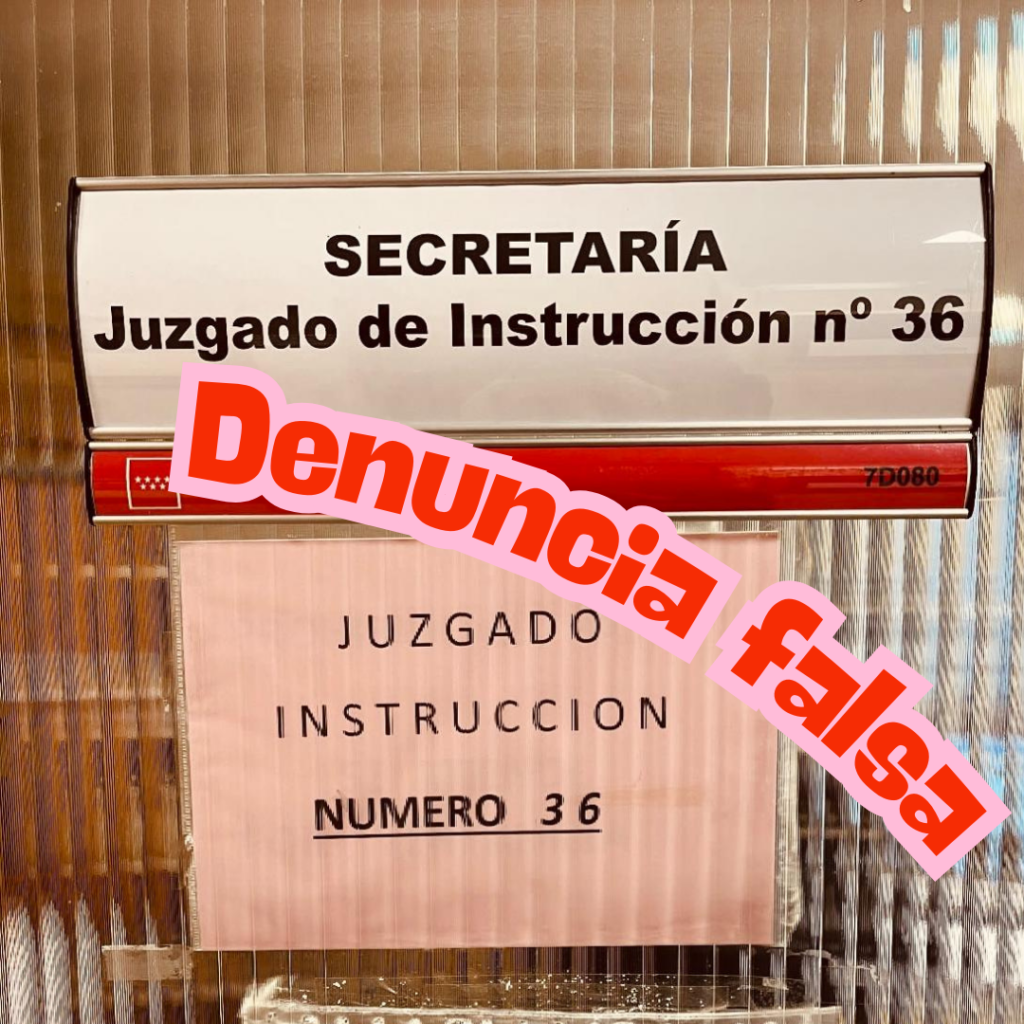 Denuncia falsa